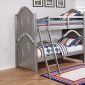 Valentine Bunk Bed 461131 in Metallic Pewter - Coaster w/Options