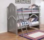 Valentine Bunk Bed 461131 in Metallic Pewter - Coaster w/Options