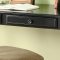 Rich Black Finish Desk w/Two Storage Drawers & Chair