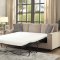 Catherine Sofa-Bed 52298 in Khaki Fabric by Acme w/Options