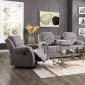 Rauf Motion Sofa 54450 in Gray Velvet by Acme w/Options