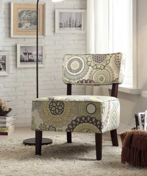 Orson Accent Chair 1191F4S Set of 2 in Fabric by Homelegance [HECC-1191F4S Orson]