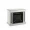 Noralie Electric Fireplace 90864 in Mirrored by Acme