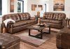 Saturo Sofa 55775 in Brown Top Grain Leather Match by Acme