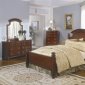 Brown Cherry Finish Classic Bedroom Set w/Queen Size Bed