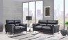 U9100 Sofa & Loveseat Set in Black by Global