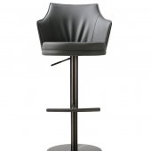 C218A-53 Barstool Set of 2 in Charcoal Eco Leather by J&M