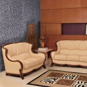 105 Sofa in Genuine Leather by ESF w/Options