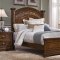 Weathered Bark Finish Classic Arched Bed w/Optional Case Goods