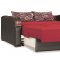 Sleep Plus Sofa Bed in Red Fabric by Casamode w/Options