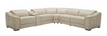 Nova Power Motion Sectional Sofa 6Pc in Tan by J&M [JMSS-Nova Tan 6pc]