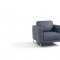 Astonic Sofa LV00212 in Blue Leather by Mi Piace w/Options