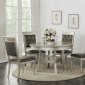 F2428 Dining Set 5Pc in Silver Finish by Boss w/ F1705 Chairs