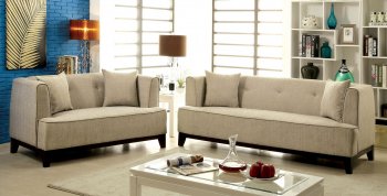 Sofia CM6761BG Sofa in Beige Fabric w/Options [FAS-CM6761BG-Sofia]