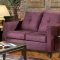 5900 Heather Sofa & Loveseat Set in Eggplant Fabric by Chelsea