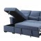 Haruko Sectional Sofa 55540 in Blue Fabric by Acme