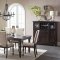 Begonia Dining Table 1718GY-90 in Gray by Homelegance w/Options