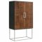 Borman Bar Cabinet 950318 Walnut & Black by Coaster