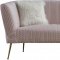 Monroe Sofa 696 in Pink Velvet Fabric by Meridian w/Options