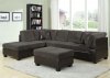 55955 Connell Sectional Sofa in Olive Gray & Espresso by Acme