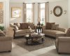 Beasley Sofa & Loveseat Set in Brown Fabric 505241 by Coaster