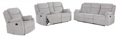 U7303 Reclining Sofa in Goat Smoke by Global w/Options