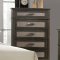 Anatole 5Pc Bedroom Set 26280 in Dark Walnut by Acme w/Options