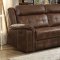 Keridge Recliner Sofa 9906BRW in Brown AirHyde by Homelegance