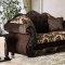 Ronja Traditional Sofa SM6431 in Dark Brown Chenille w/Options