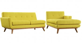 Engage Sectional Sofa in Sunny Fabric by Modway w/Options [MWSS-1793/92-94/95-SUN-Engage]