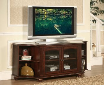 Piedmont TV Stand 8059 in Brown Cherry by Homelegance [HETV-8059-T Piedmont]