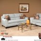 Light Blue Fabric Modern Sofa & Loveseat Set w/Options