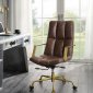 Rolento Office Chair 92494 in Espresso Top Grain Leather by Acme