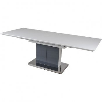 Cafe 454 425454 Dining Table in White/Grey High Gloss - New Spec [NSDT-425454-Cafe 454]