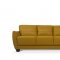 Valeria Sofa 54945 in Mustard Leather by Mi Piace w/Options