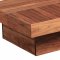 Abby Rectangle Coffee Table in Walnut w/Options by Whiteline