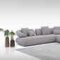 Savannah Sectional Sofa in Gray Fabric by J&M