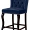 Suri Counter Stool 773 Set of 2 Navy Velvet Fabric by Meridian