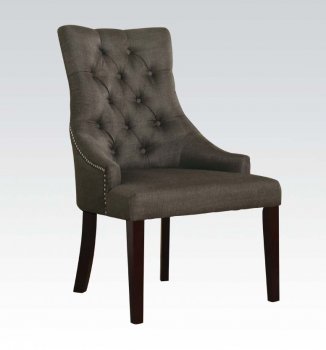 Drogo Accent Chair Set of 2 in Gray Fabric by Acme [AMCC-59196 Drogo]