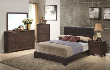 8103-Br Corra Bedroom Set in Brown by Global w/Options [GFBS-8103-Br-Corra]