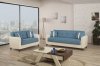 Bella Vista Sofa Bed in Blue Fabric by Casamode w/Options