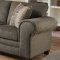 Graphite Fabric Sofa & Loveseat Set w/Optional Ottoman & Chair