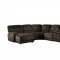 Shreveport Reclining Sectional Sofa 8238-6LCRR Brown Homelegance