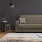 Melbourne Sofa Bed & Loveseat Set in Brown Fabric