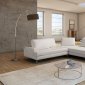 Voyager Sectional Sofa in White Full Leather by VIG