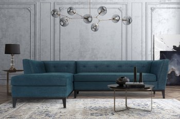 Jess Sectional Sofa TOV-L4911 in Azure Linen by TOV Furniture [TVSS-TOV-L4911-Jess Azure]