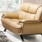 405 Loveseat & 2 Chairs Set in Beige & Brown Leather by ESF