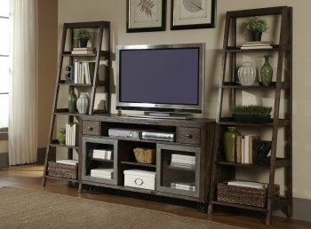 Avignon 60" TV Unit 3Pc Set 197-ENTW in Rustic Brown by Liberty [LFTV-197-ENTW-Avignon]