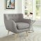 Remark EEI-1633 Sofa in Light Gray Fabric by Modway w/Options