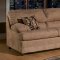 6525 Clara Sofa & Loveseat Set in Mocha Fabric by Chelsea